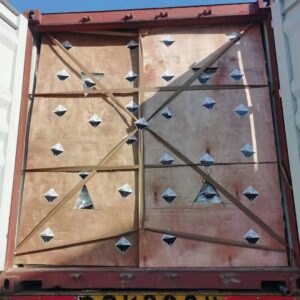 Fully Loaded High Purity Caustic Soda Pearls before Sealing for Export to Europe