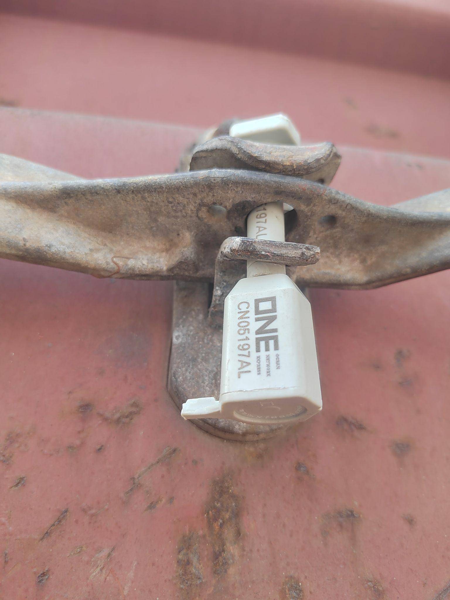 Sealed shipping container ensuring safe transport of caustic soda to the USA