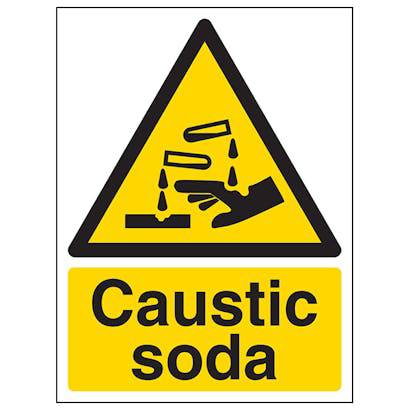 Image of Caustic Soda danger sign.
